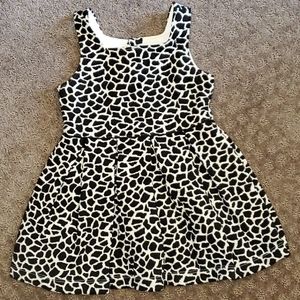 Janie and Jack black and white spotted dress